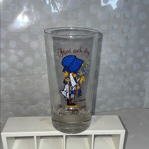 Vintage 1970s Holly Hobbie Tumbler Glass American Greetings Corp
